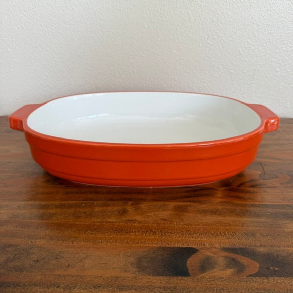 KitchenAid Orange 1.5qt Chip-Resistant Ceramic Casserole Dish